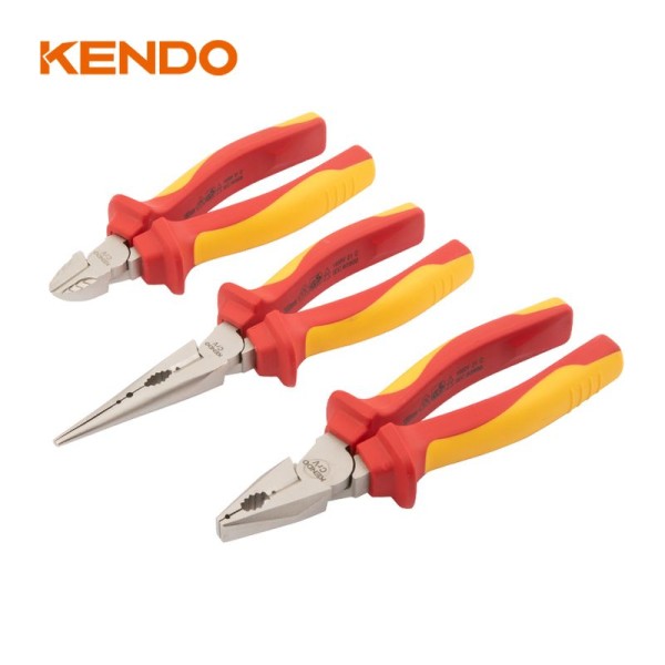Kendo 85134 Σετ Πένσες Ηλεκτρολόγου 1000V VDE 3TMX Kendo 85134 Σετ Πένσες Ηλεκτρολόγου 1000V VDE 3TMX