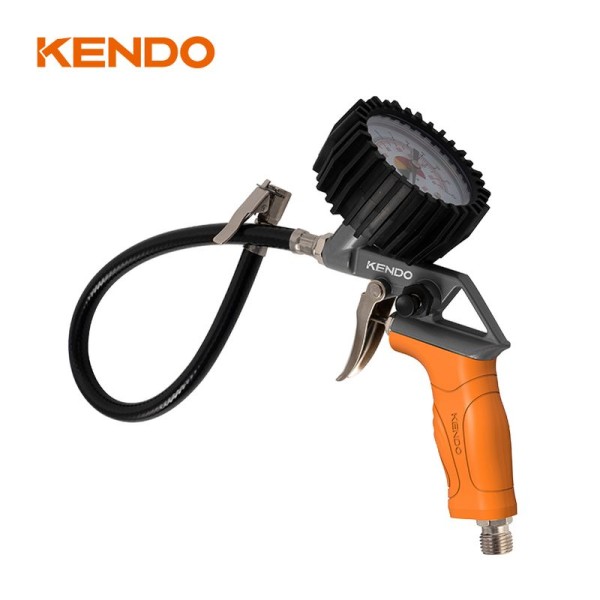 Kendo 75001 Αερόμετρο με Πιστόλι Αέρα Ελαστικών Kendo 75001 Αερόμετρο με Πιστόλι Αέρα Ελαστικών
