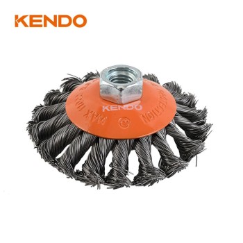 Kendo 76001329 Βούρτσα Λοξότομησης Μεταλλική O100mm M14?2mm