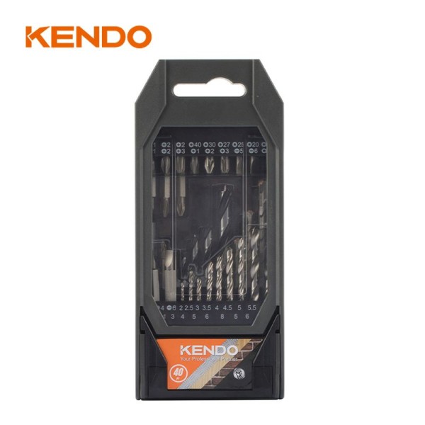 Kendo 32404036 Σετ Μυτών & Τρυπανιών 40ΤΜΧ Kendo 32404036 Σετ Μυτών & Τρυπανιών 40ΤΜΧ