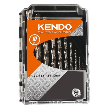 Kendo 11603033 Σετ Τρυπανιών Κοβαλτίου HSS 10TMX