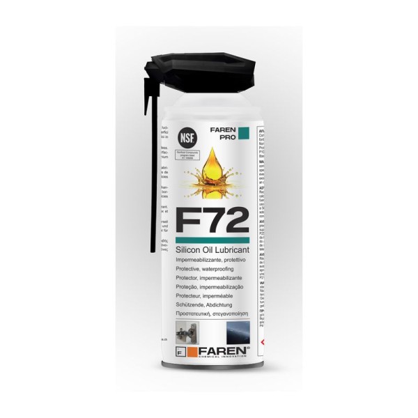 Faren 972SDER02 F72 Σπρέι Σιλικόνης για Βιομηχανίες Τροφίμων 400ml