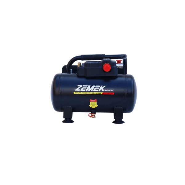 Zemek DOF500-6F Αθόρυβος Αεροσυμπιεστής Χωρίς Λάδι 0.75HP 6lt 8bar 230V