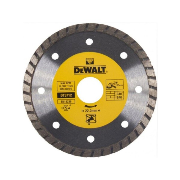 DT3712 Διαμαντόδισκος 125x22.2mm DEWALT Ηλεκτρικά Εργαλεία