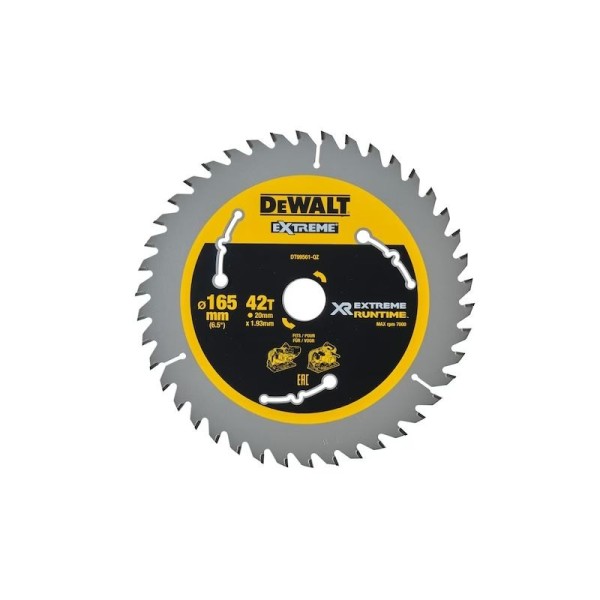 DT99561 Δίσκος Κοπής Δισκοπρίονων 165x20x42T ATB+R DEWALT Ηλεκτρικά Εργαλεία