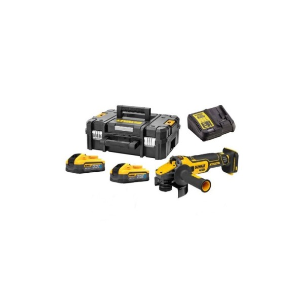 DCG409H2T Γωνιακός Τροχός 18V 2x5Ah Powerstack 125mm DEWALT Ηλεκτρικά Εργαλεία