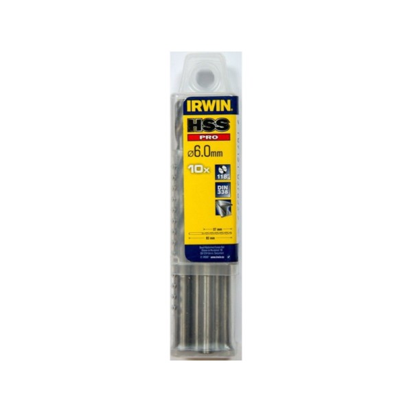 Irwin 10502291 Τρυπάνια Μετάλλου HSS 6x93mm 10ΤΜΧ 