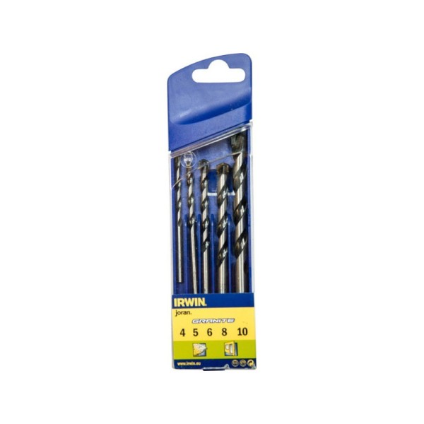 Irwin 10501917 Σετ Τρυπάνια Γρανίτη 4-10mm 5ΤΜΧ 