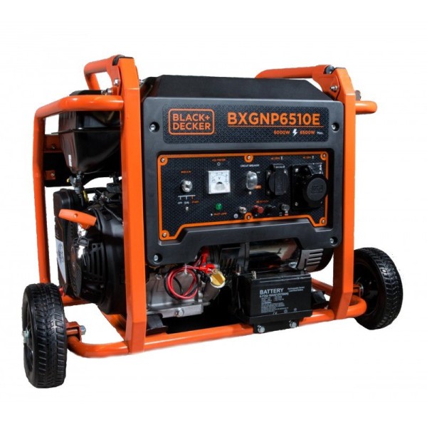 B&D BXGNP6510E Γεννήτρια Βενζίνης Μονοφ. 6.5KW 230V 15HP 91KG 71Dba Κήπος - Αγρός