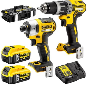 Dewalt DCK266P2 Σετ Κρουστικό Δραπανοκατσάβιδο & Παλμικό Κατσαβίδι 18V με 2 Μπαταρίες 5Ah και Θήκη Ηλεκτρικά Εργαλεία