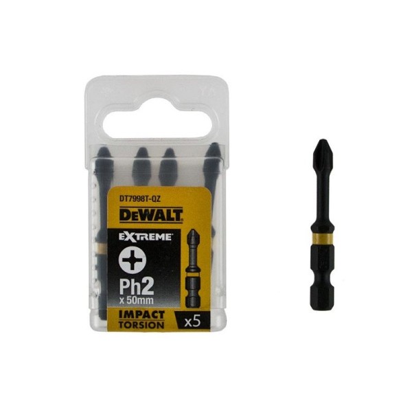 Dewalt DT7998T  Μύτη PH2X50mm 5τεμ Ηλεκτρικά Εργαλεία