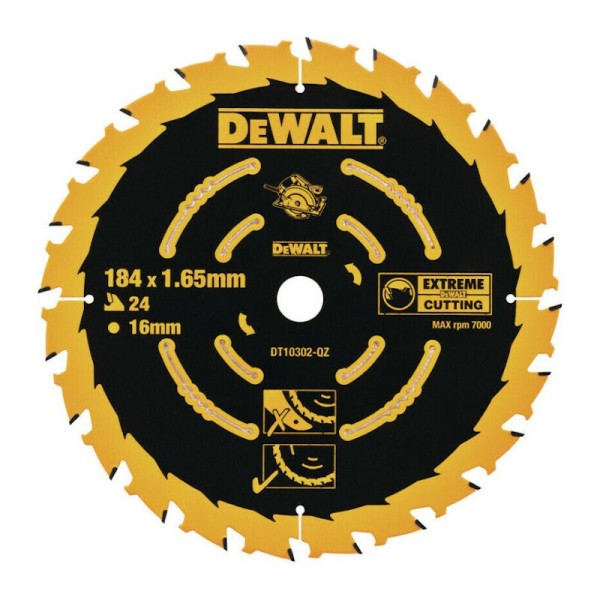 DEWALT DT10302 Δίσκος Kοπής για Ξύλο 184mm X 24 Δόντια Ηλεκτρικά Εργαλεία DEWALT DT10302 Δίσκος Kοπής για Ξύλο 184mm X 24 Δόντια Ηλεκτρικά Εργαλεία
