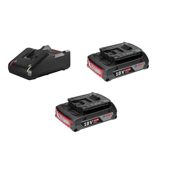 Σετ Bosch 1 X 2607226251 Φορτιστής  GAL 18V - 40 Kαι 2 Χ 1607Α350BG Μπαταρίες 2.0Αh Ηλεκτρικά Εργαλεία