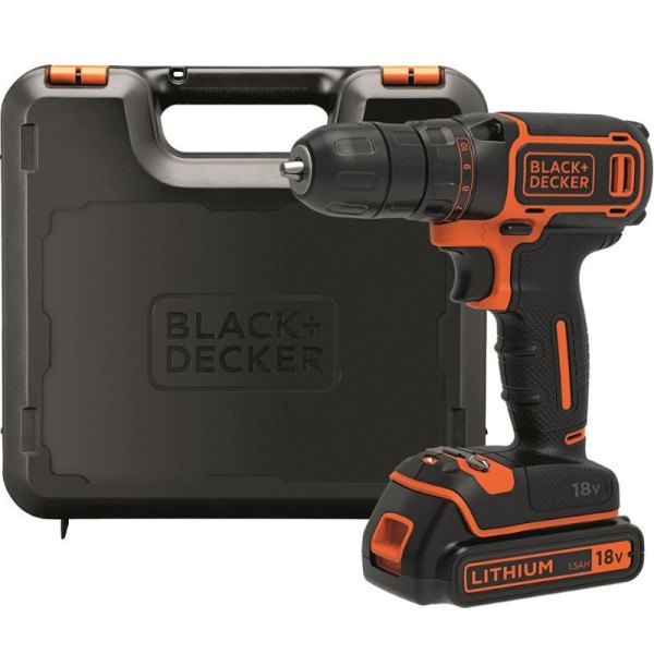 B&D BDCHD18K Κρ. Δρ/δο 18V 2 Ταχ με Φορτιστή και Μπαταρία Ηλεκτρικά Εργαλεία