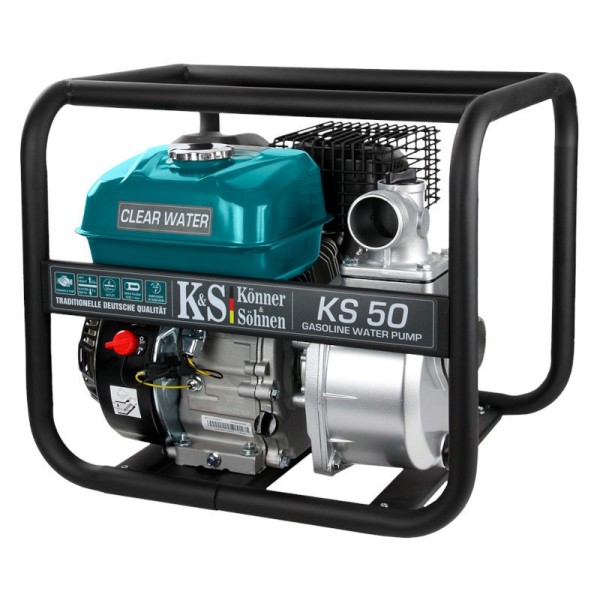 K&S KS 50  Αντλία Νερού Υψηλής Πίεσης Βενζίνης 500l/min 7.0Hp 