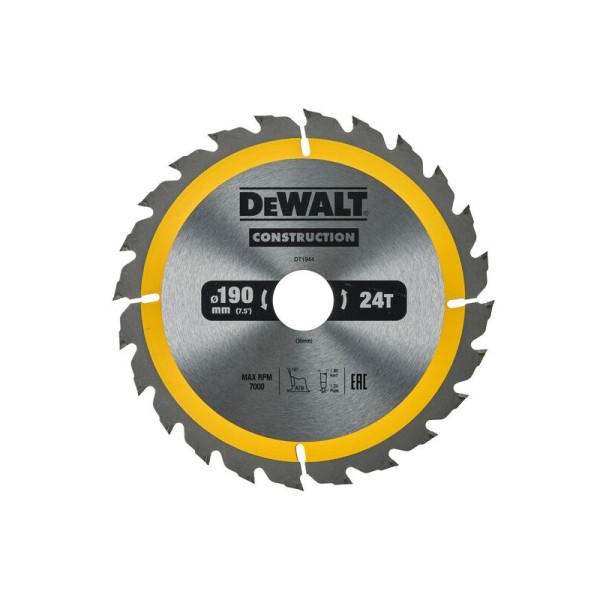 Dewalt DT1944 Δίσκος Κοπής 190x30mm 24Δ 