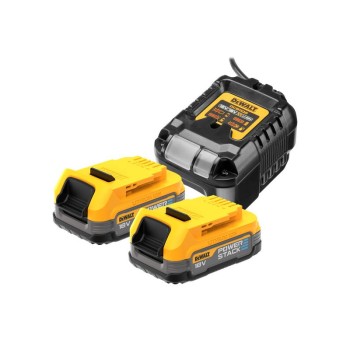 Dewalt DCB1102E2 Σετ 2 Μπαταρίες Li-Ion 18V (2X2.0Ah) με Φορτιστή Powerstak 