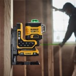 Dewalt DCLE34035D1 Τηλεχειριζόμενο Λέιζερ 3x360° Πράσινης Γραμμής 