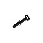 Zemek ZK-CTP-81381 Στηρίγματα Δεματικών Χωνευτά 8.1x38.1mm Μαύρα 100ΤΜΧ 