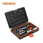 Kendo 90591 Σετ Καστάνια με Καρυδάκια 1/4' & 3/8' 45TMX