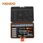 Kendo 90561 Σετ Καστάνια με Καρυδάκια 1/4' 25TMX