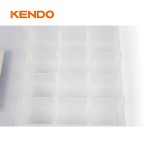 Kendo 90225 Ταμπακιέρα Εργαλείων Διαφανή 18 Θέσεων 31cm / 12-1/7