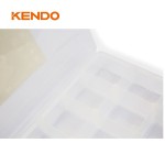 Kendo 90225 Ταμπακιέρα Εργαλείων Διαφανή 18 Θέσεων 31cm / 12-1/7