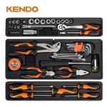 Kendo 90201 Σετ Εργαλειοθήκη Μεταλλική 3 Θέσεων με Εργαλεία 70TMX