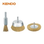 Kendo 76100120 Σετ Βούρτσες Δράπανου 3ΤΜΧ