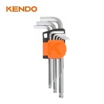 Kendo 20737 Σετ Κλειδιών Άλλεν Μπίλιας Extra Long 9TMX