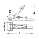Unior 621471 Βάση με Σωλήνες Στήριξης και Σιαγόνα με Βίδα Ρύθμισης 