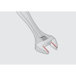 Unior 601019 Γαλλικό Κλειδί 380mm Κλειδιά Υδραυλικών