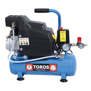 TOROS: ΑΕΡΟΣΥΜΠΙΕΣΤΗΣ 6LT/1,5HP ΜΟΝΟΜΠΛΟΚ 