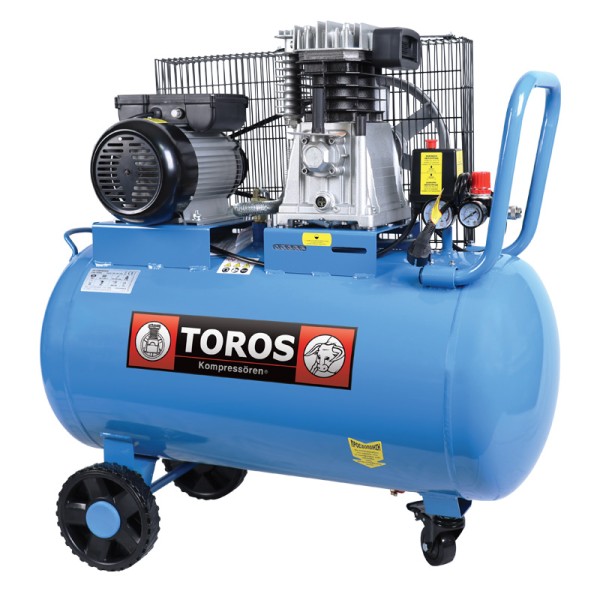 TOROS: ΑΕΡΟΣΥΜΠΙΕΣΤΗΣ 100LT/3,0HP ΜΕ ΙΜΑΝΤΑ 