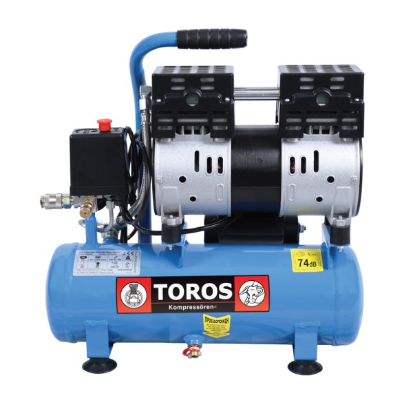 TOROS: ΑΕΡΟΣΥΜΠΙΕΣΤΗΣ 6LT/1,0HP OILFREE SILENT 