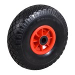ΤΡΟΧΟΣ 10''Χ3.00-4 ΑΦΡΟΥ PU ΠΛΑΣΤ.ΖΑΝΤΑ Φ.20 