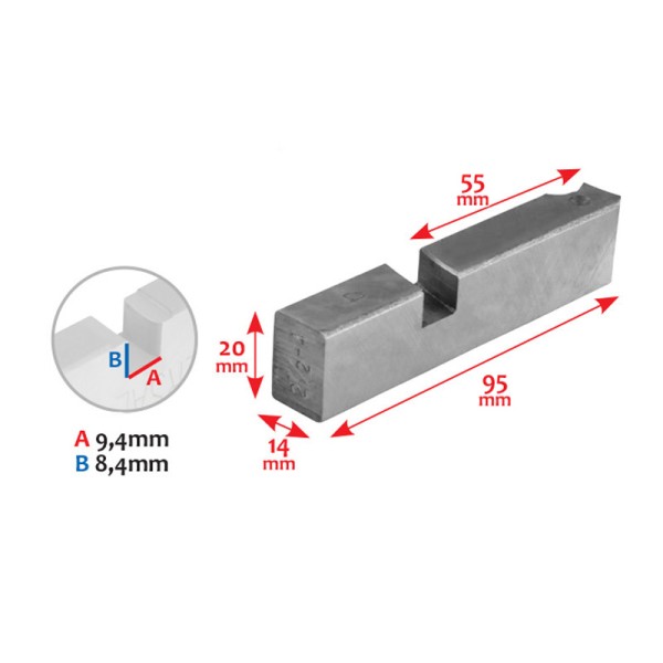 ΜΑΧΑΙΡΙΑ 2,1/2"-4" BSPT ΒΙΔΟΛ.ΤΤ-100/R-HSS 