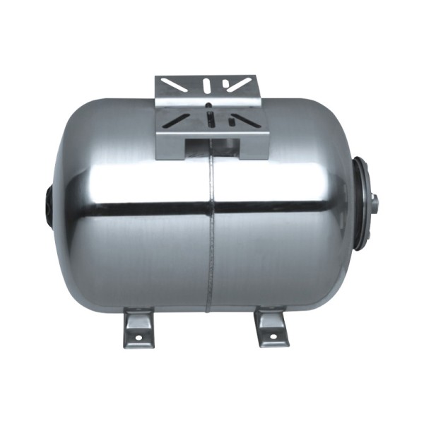 KRAFT: ΔΟΧΕΙΟ ΟΡΙΖΟΝΤΙΟ 50L INOX - 8 BAR - 1'' 