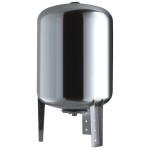 KRAFT: ΔΟΧΕΙΟ ΚΑΘΕΤΟ 50L INOX - 8 BAR -1'' 