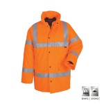 VIZWELL: ΜΠΟΥΦΑΝ ΥΨΗΛΗΣ ΔΙΑΚΡΙΤΙΚΟΤΗΤΑΣ FRANKFURT - ΠΟΡΤΟΚΑΛΙ - EN 471 3/2 & EN 343 3/1 - ΜΕΓΕΘΟΣ 2XL Είδη Προστασίας