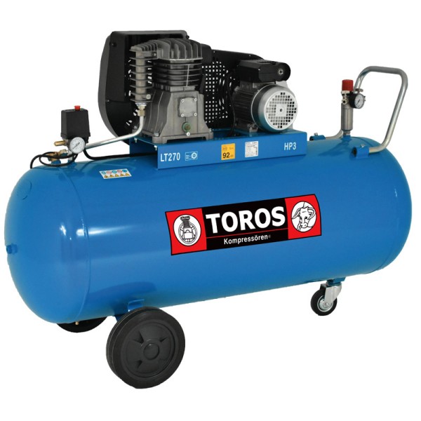 TOROS: ΑΕΡΟΣΥΜΠΙΕΣΤΗΣ ΜΕ ΙΜΑΝΤΑ 270LIT/3HP 230V Ηλεκτρικά Εργαλεία