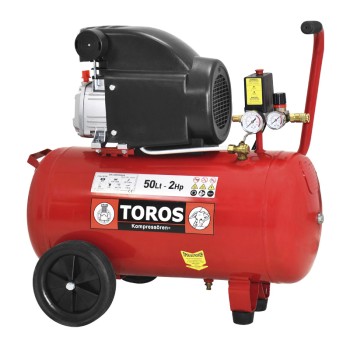 TOROS: ΑΕΡΟΣΥΜΠΙΕΣΤΗΣ ΜΟΝΟΜΠΛΟΚ 50L/2HP 230V Ηλεκτρικά Εργαλεία