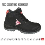 DUNLOP: ΜΠΟΤΑΚΙ ΕΡΓΑΣΙΑΣ  FIRST ONE ADV TITAN - ΜΑΥΡΟ/ΚΟΚΚΙΝΟ -S3,PU-PU,SRC,D-UMBRETEX - ΜΕΓΕΘΟΣ 43 Είδη Προστασίας