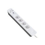 BULLE: ΠΟΛΥΠΡΙΖΟ ΜΕ ΠΡΟΣΤΑΣΙΑ 4 ΘΕΣΕΩΝ 3m +2x USB Υδραυλικά - Ηλεκτρολογικά