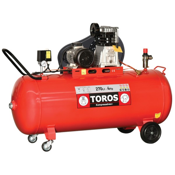 TOROS: ΑΕΡΟΣΥΜΠΙΕΣΤΗΣ 270Lt 4HP 400V/50Hz 